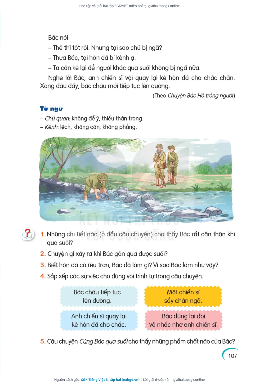 Trang 108 sách giáo khoa SGK Tiếng Việt 3, tập hai thu nhỏ