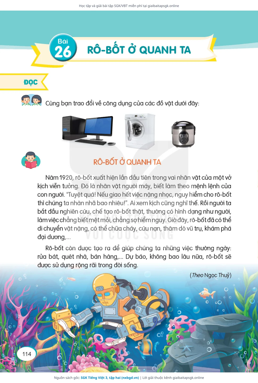 Trang 115 sách giáo khoa SGK Tiếng Việt 3, tập hai thu nhỏ