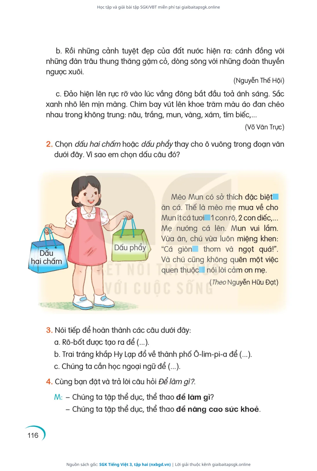 Trang 117 sách giáo khoa SGK Tiếng Việt 3, tập hai thu nhỏ