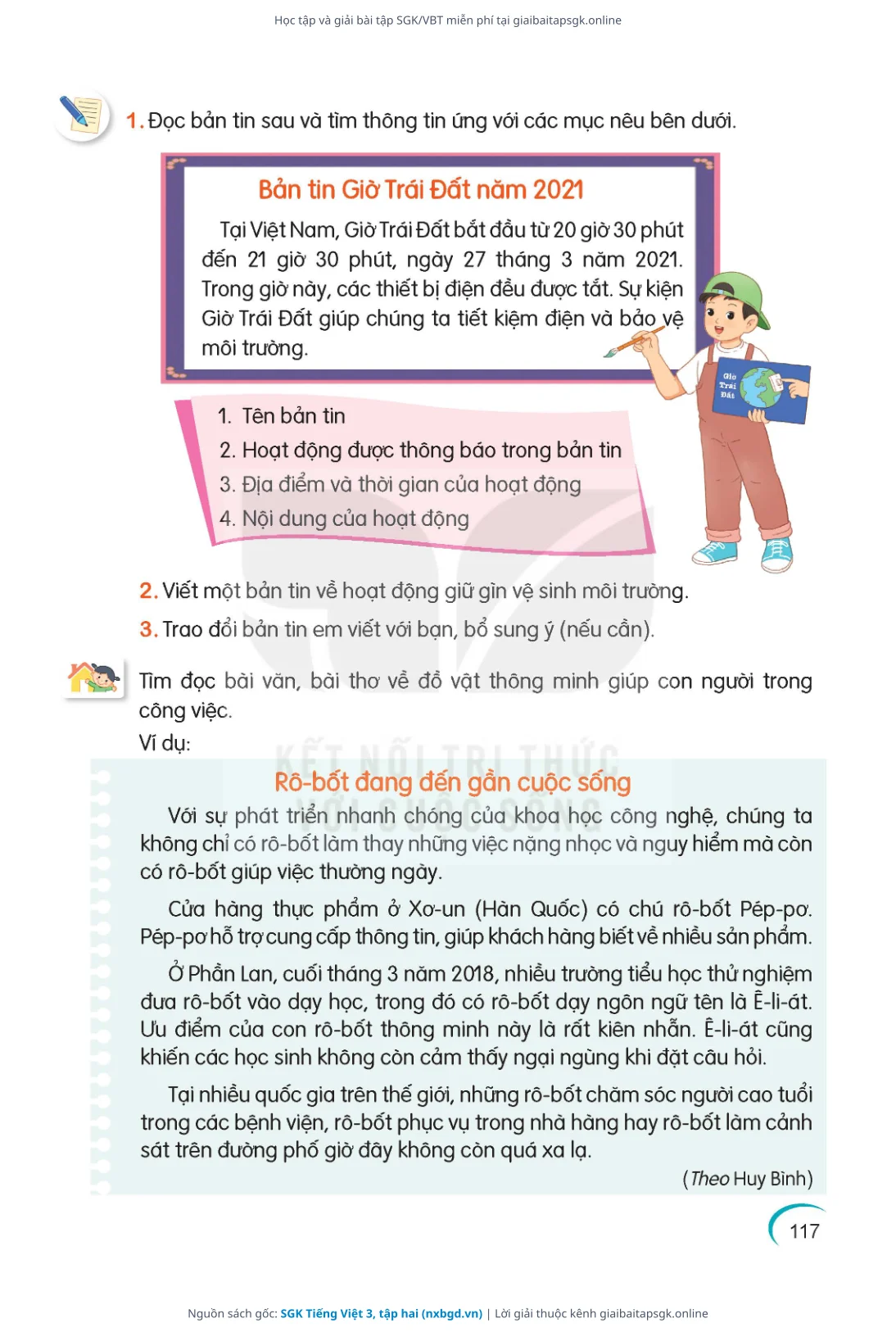 Trang 118 sách giáo khoa SGK Tiếng Việt 3, tập hai thu nhỏ
