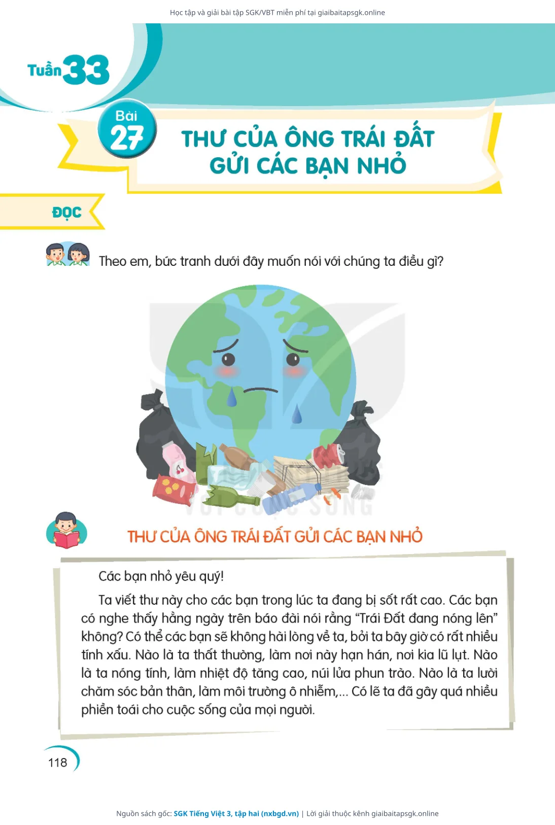 Trang 119 sách giáo khoa SGK Tiếng Việt 3, tập hai thu nhỏ