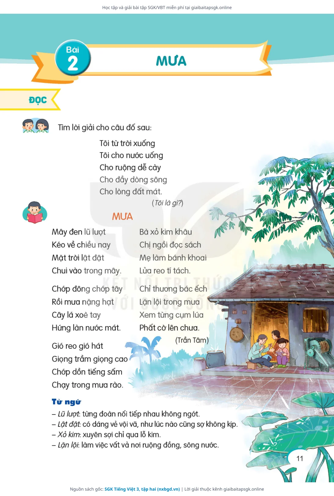 Trang 12 sách giáo khoa SGK Tiếng Việt 3, tập hai thu nhỏ