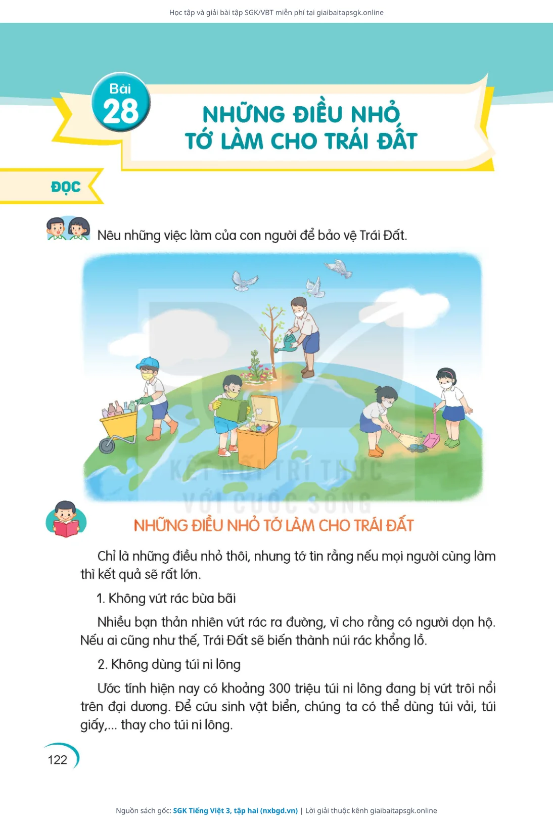 Trang 123 sách giáo khoa SGK Tiếng Việt 3, tập hai thu nhỏ