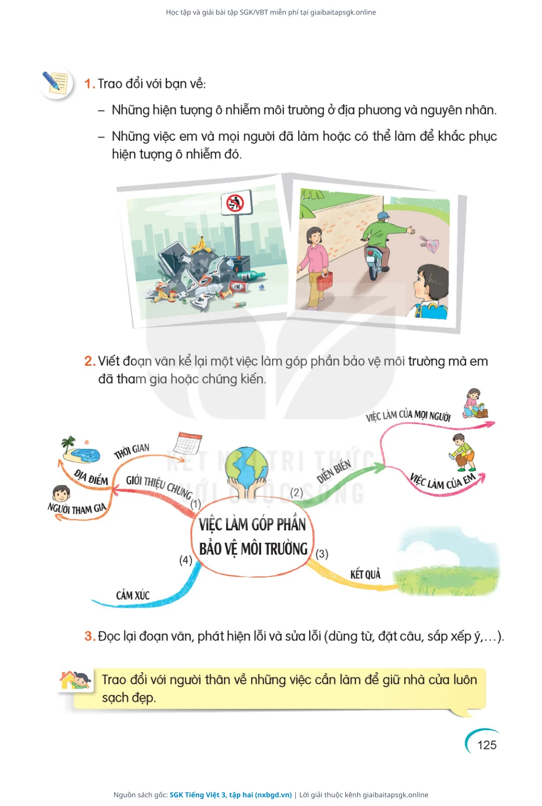 Trang 126 sách giáo khoa SGK Tiếng Việt 3, tập hai thu nhỏ