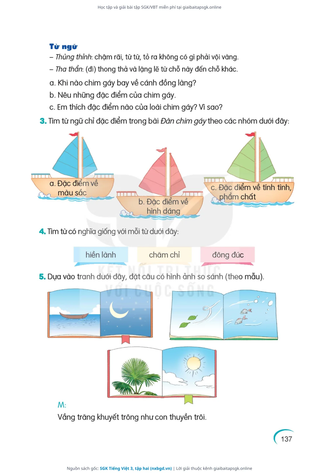 Trang 138 sách giáo khoa SGK Tiếng Việt 3, tập hai thu nhỏ
