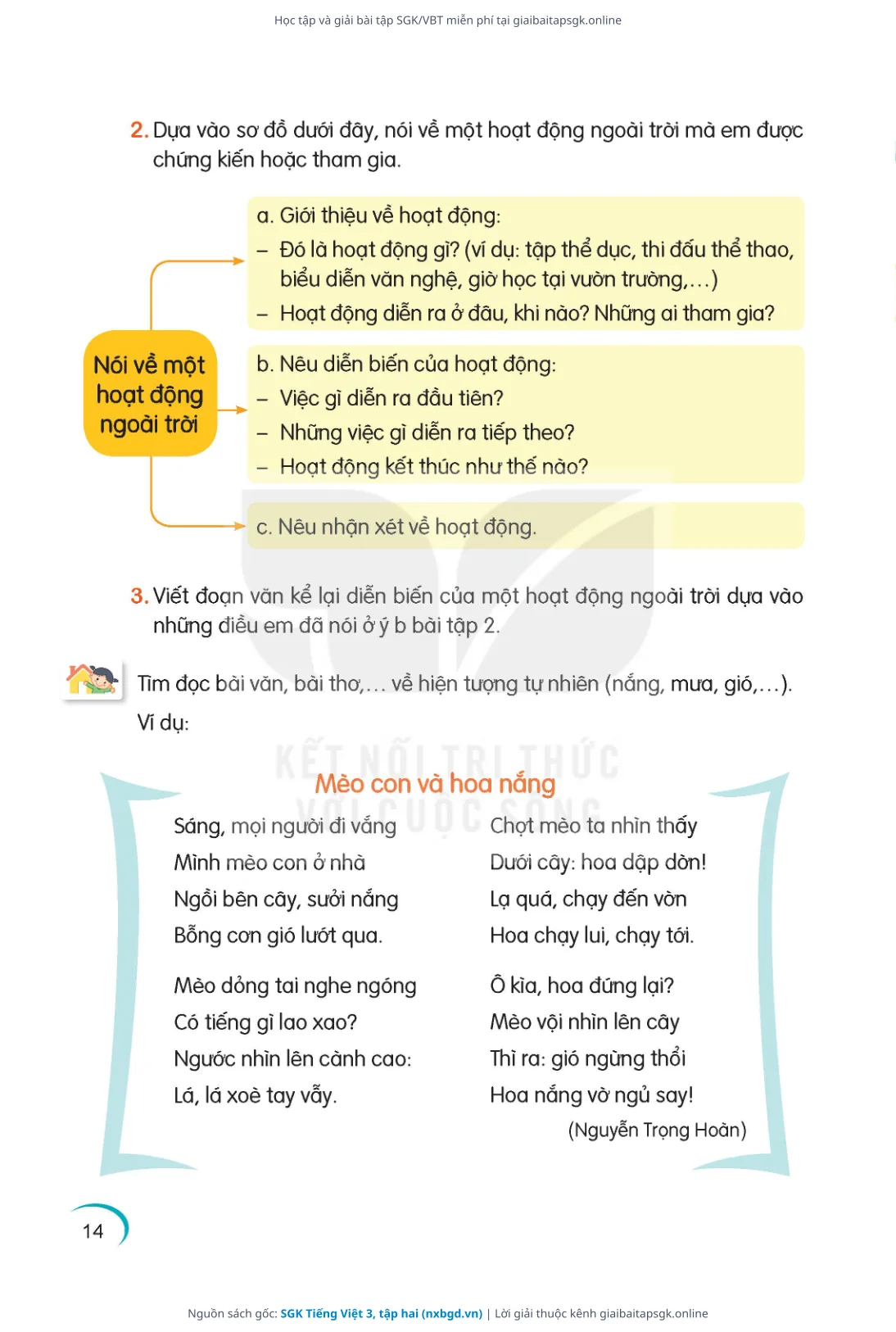 Trang 15 sách giáo khoa SGK Tiếng Việt 3, tập hai thu nhỏ