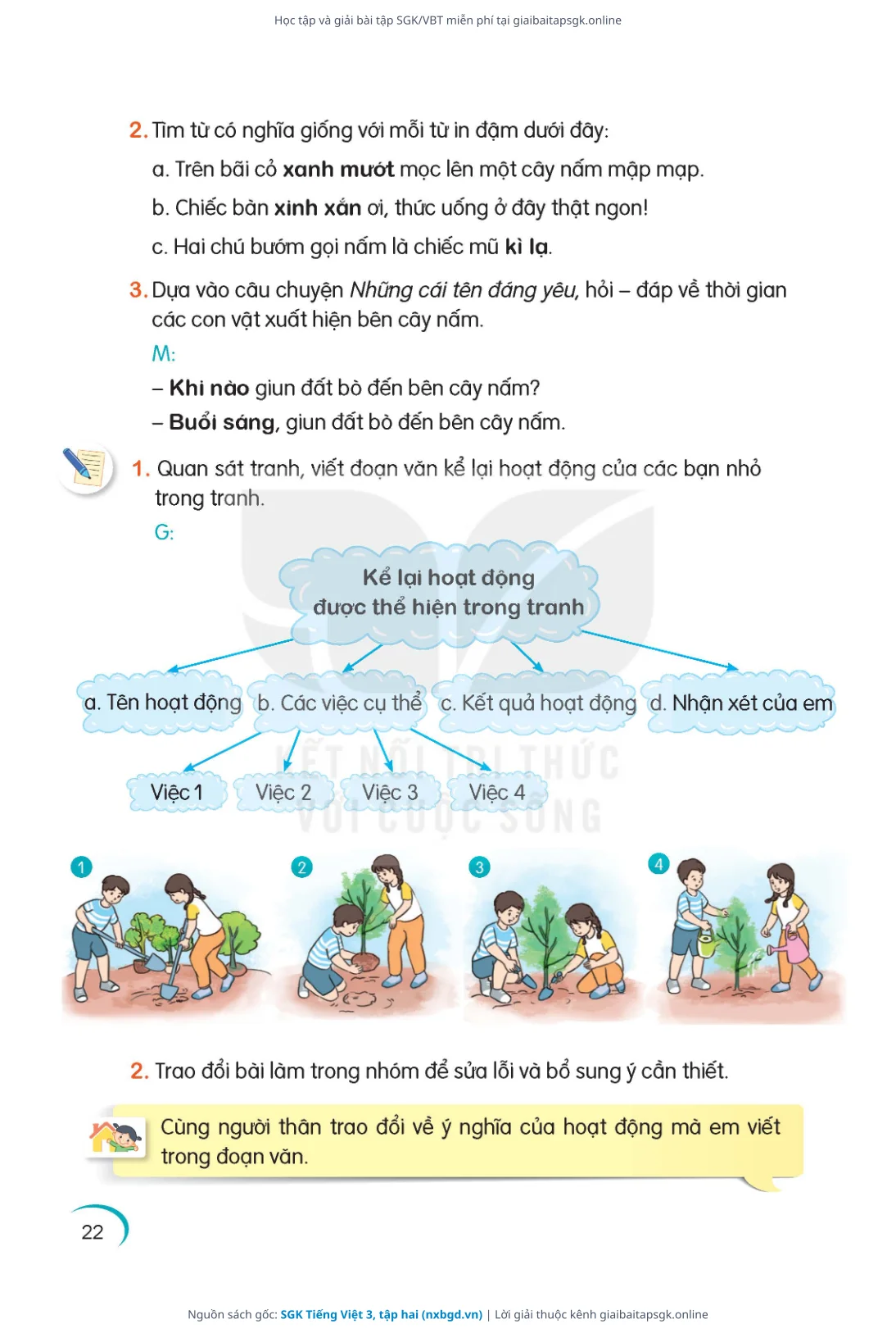 Trang 23 sách giáo khoa SGK Tiếng Việt 3, tập hai thu nhỏ
