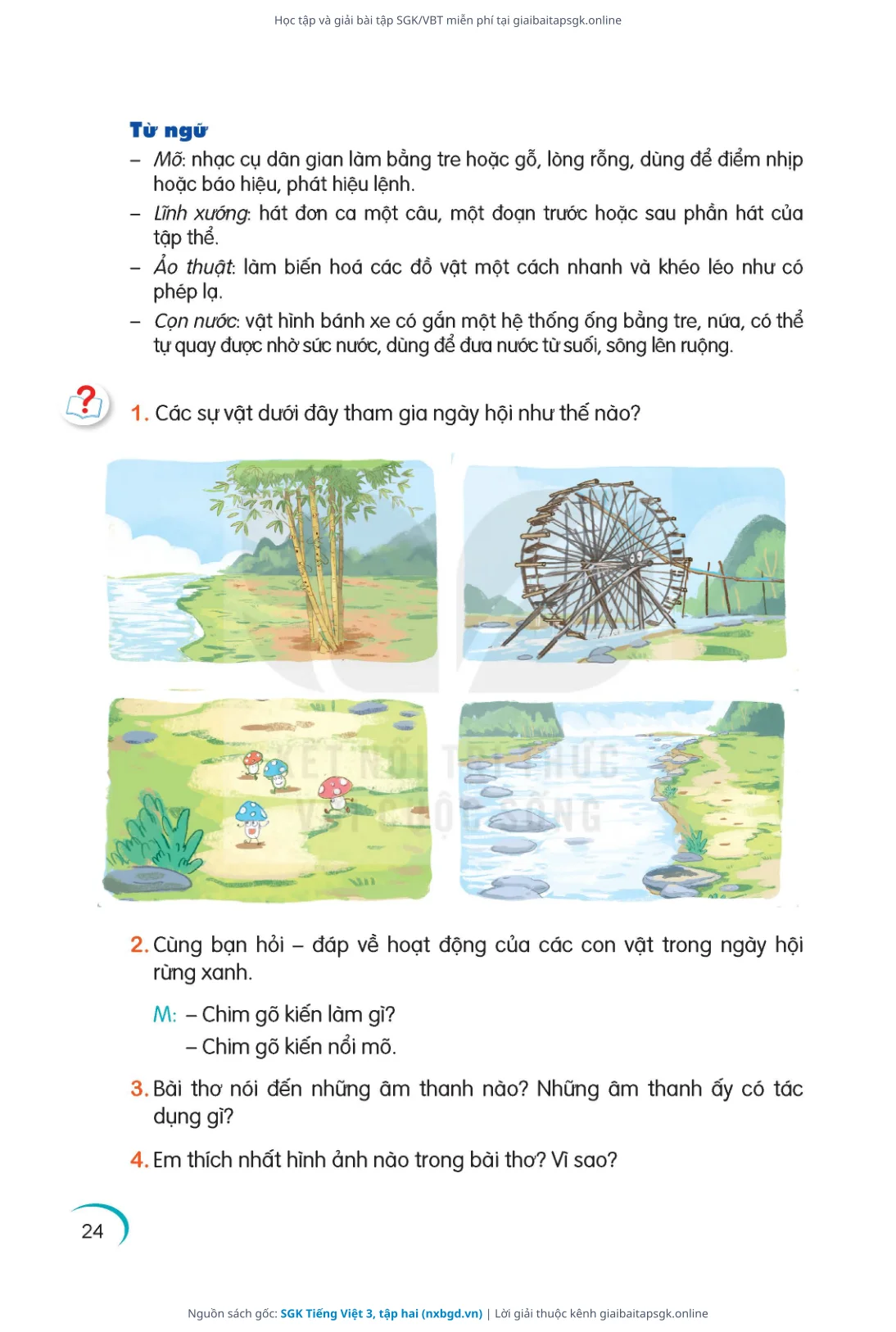 Trang 25 sách giáo khoa SGK Tiếng Việt 3, tập hai thu nhỏ