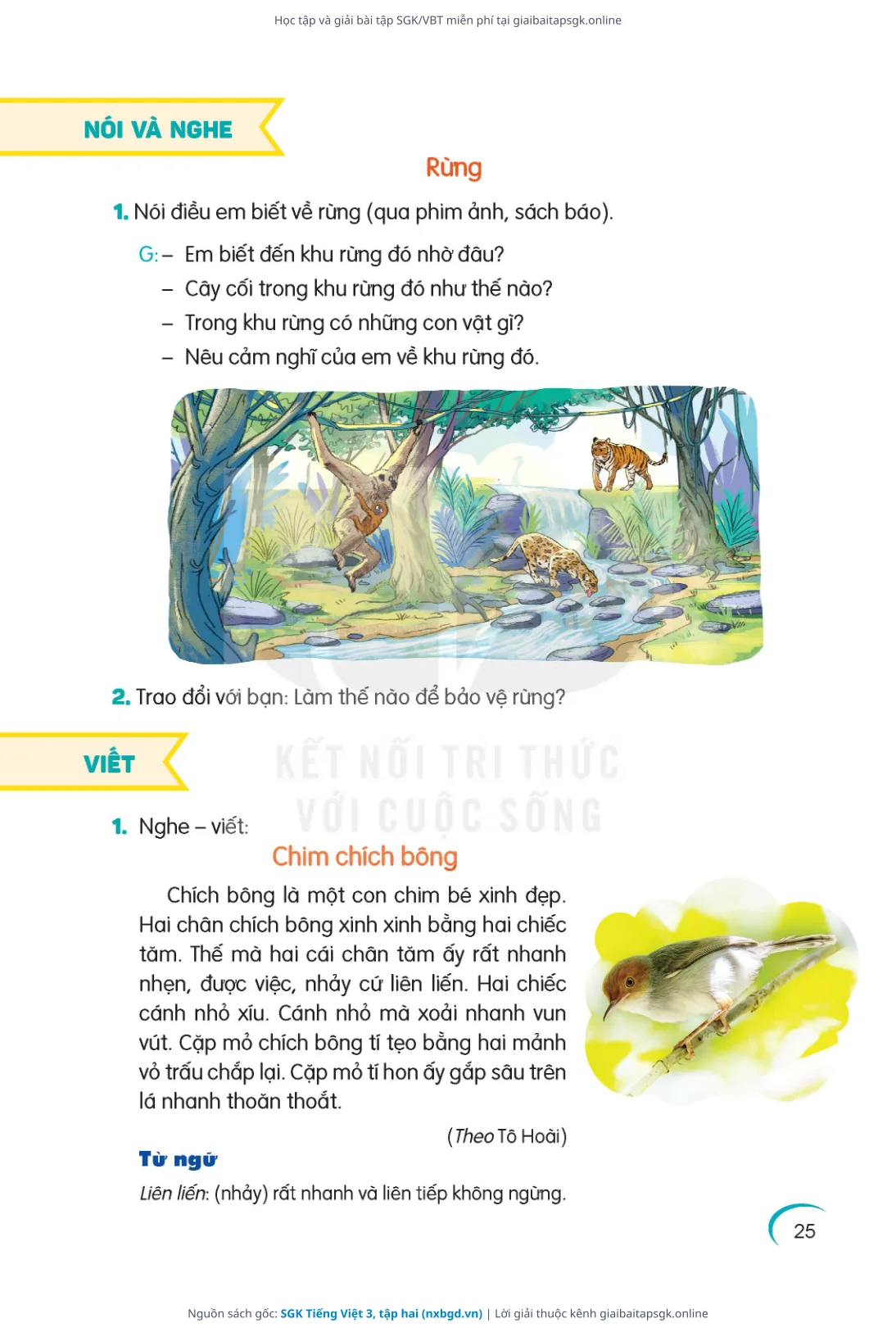 Trang 26 sách giáo khoa SGK Tiếng Việt 3, tập hai thu nhỏ