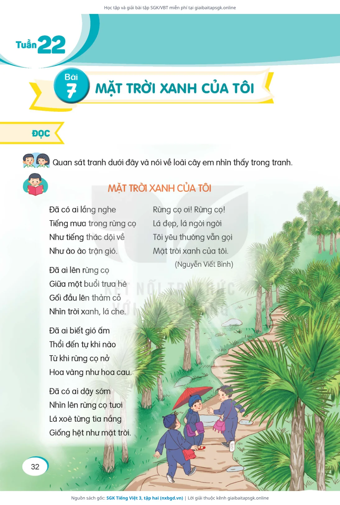 Trang 33 sách giáo khoa SGK Tiếng Việt 3, tập hai thu nhỏ