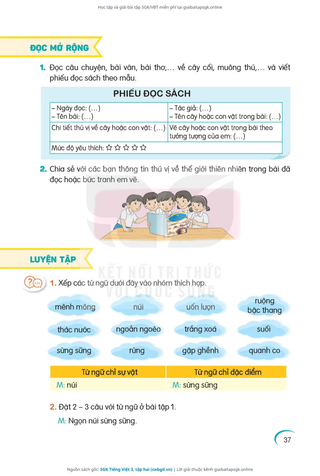 Trang 38 sách giáo khoa SGK Tiếng Việt 3, tập hai thu nhỏ