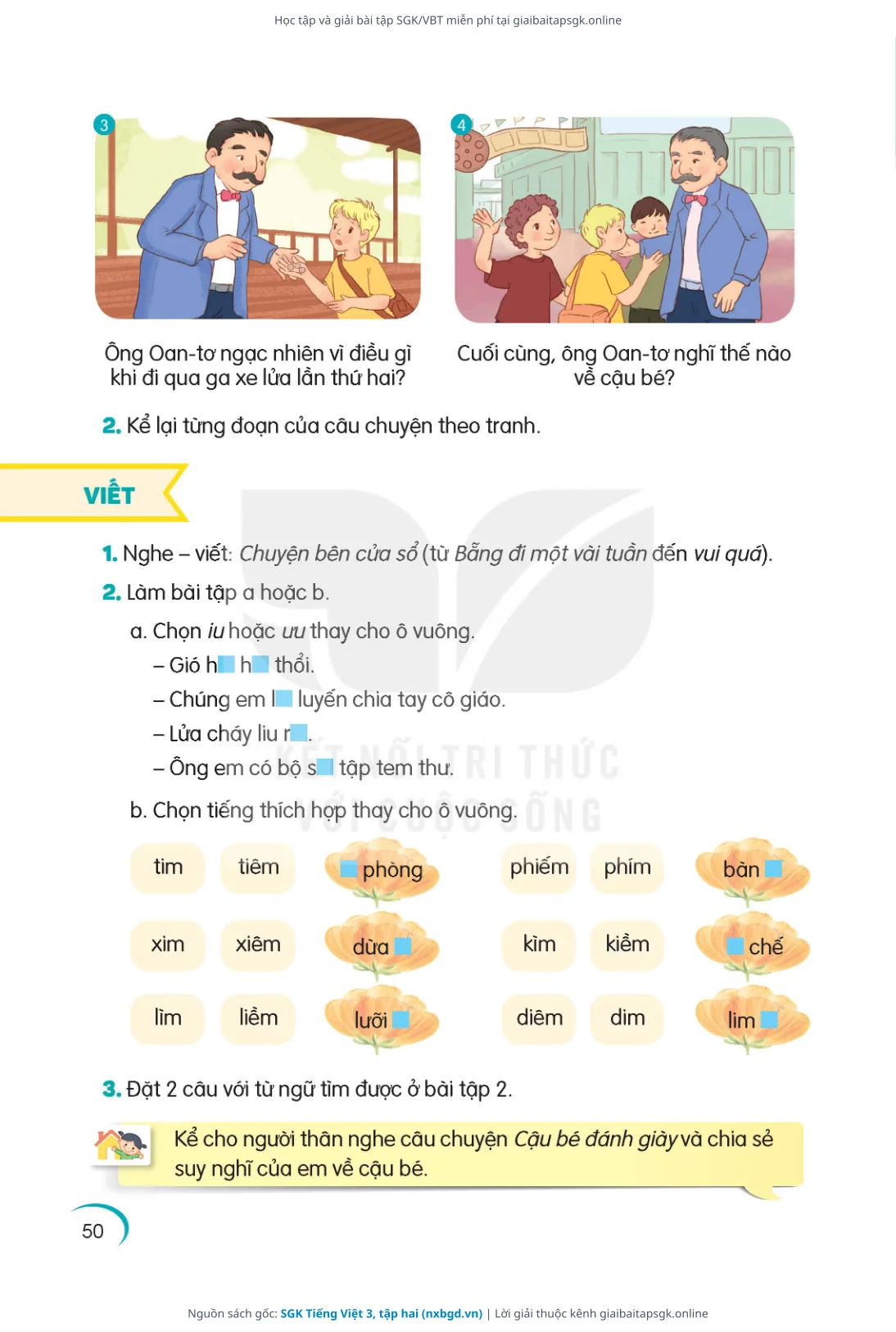 Trang 51 sách giáo khoa SGK Tiếng Việt 3, tập hai thu nhỏ