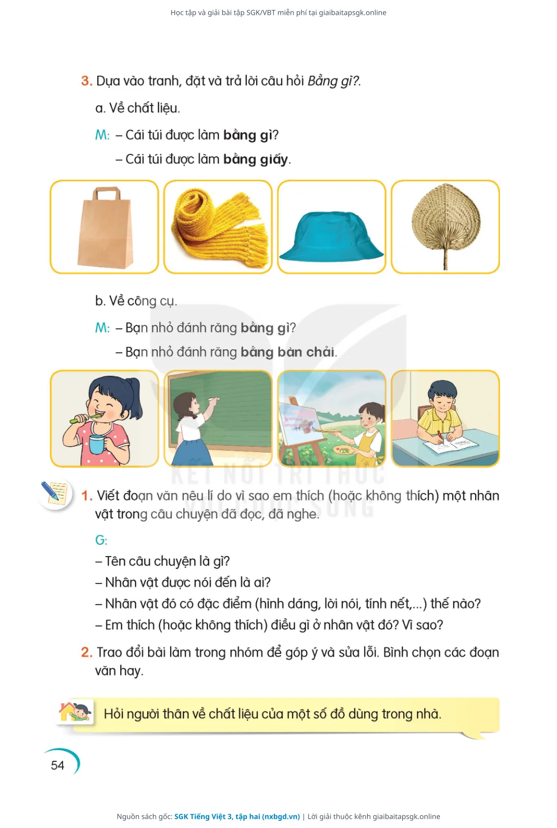 Trang 55 sách giáo khoa SGK Tiếng Việt 3, tập hai thu nhỏ