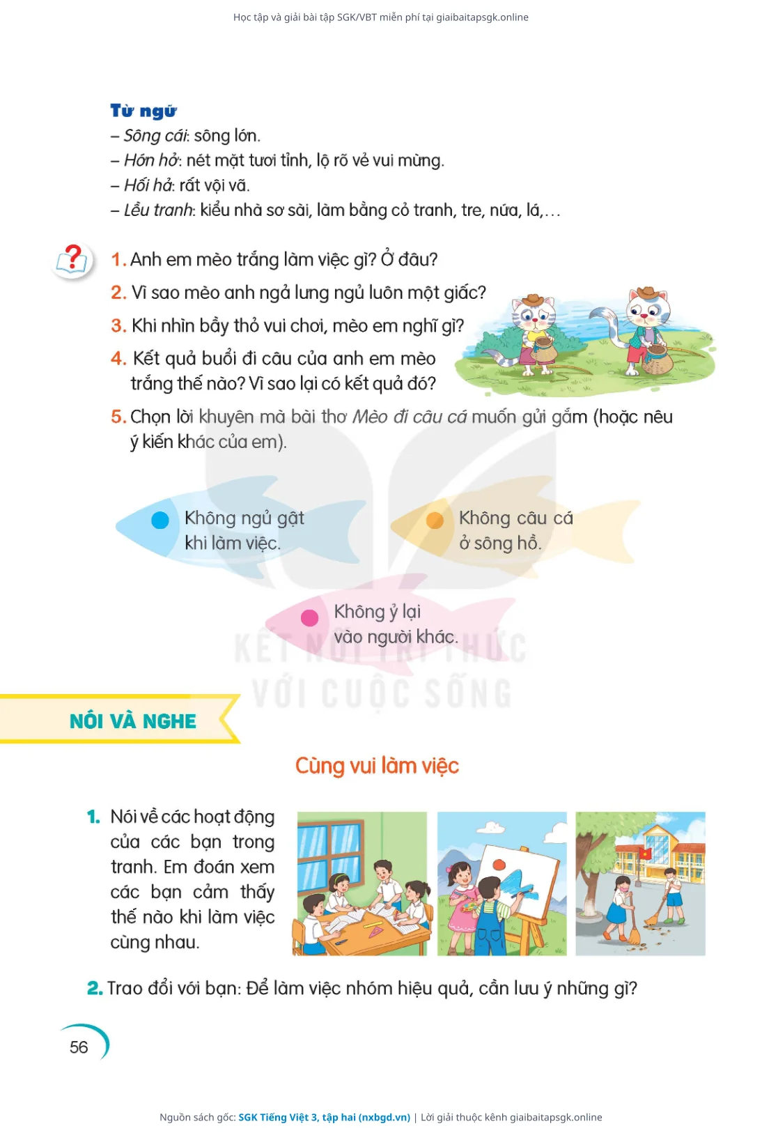 Trang 57 sách giáo khoa SGK Tiếng Việt 3, tập hai thu nhỏ