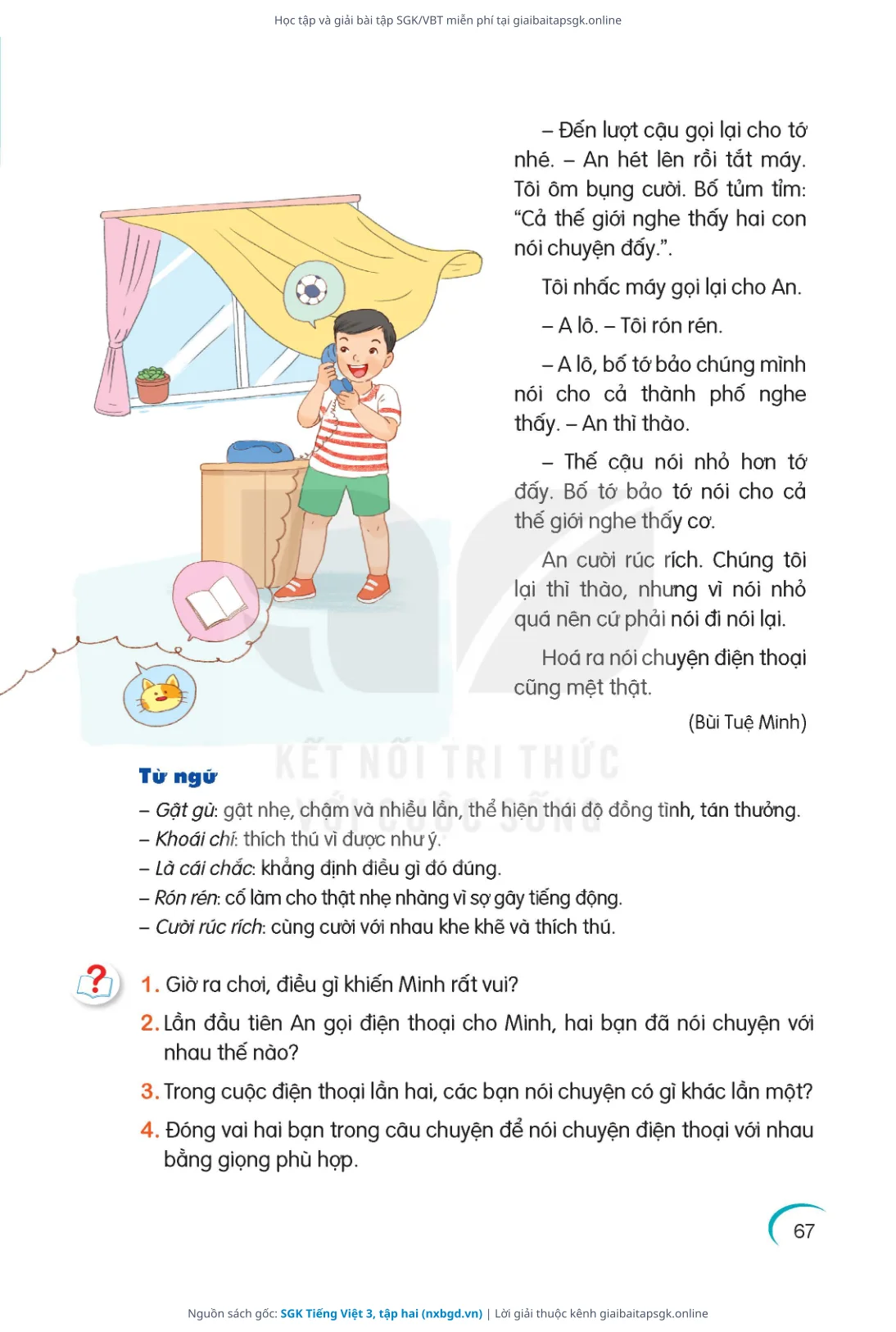 Trang 68 sách giáo khoa SGK Tiếng Việt 3, tập hai thu nhỏ