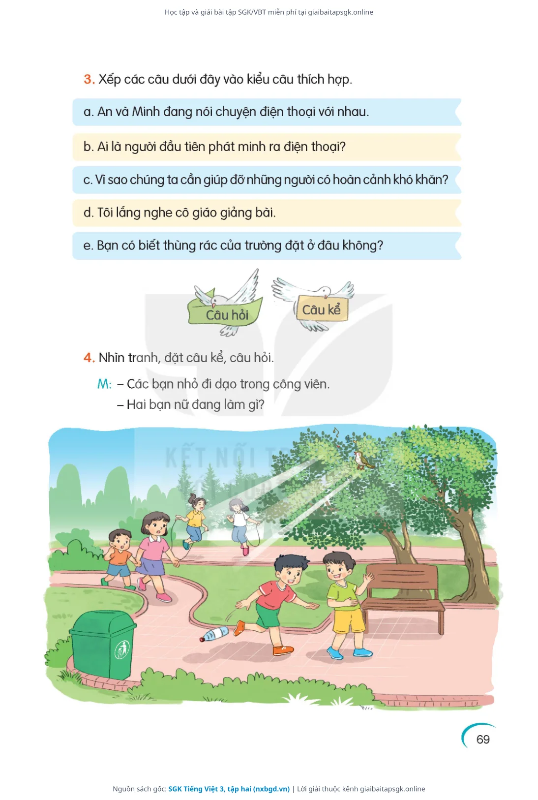 Trang 70 sách giáo khoa SGK Tiếng Việt 3, tập hai thu nhỏ