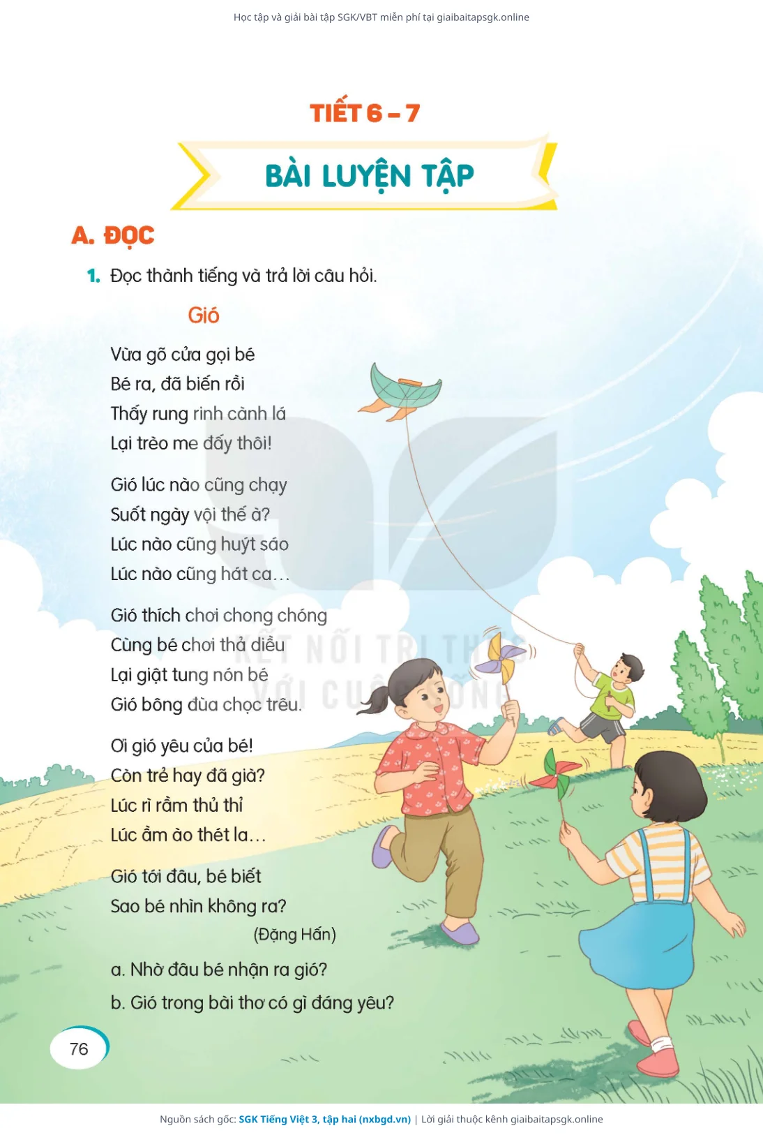 Trang 77 sách giáo khoa SGK Tiếng Việt 3, tập hai thu nhỏ