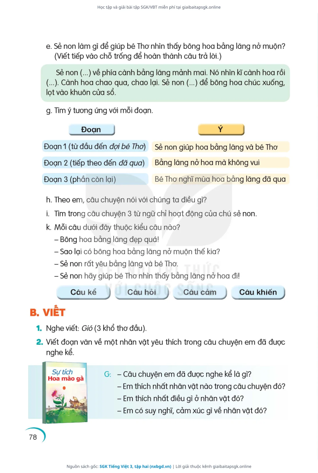 Trang 79 sách giáo khoa SGK Tiếng Việt 3, tập hai thu nhỏ