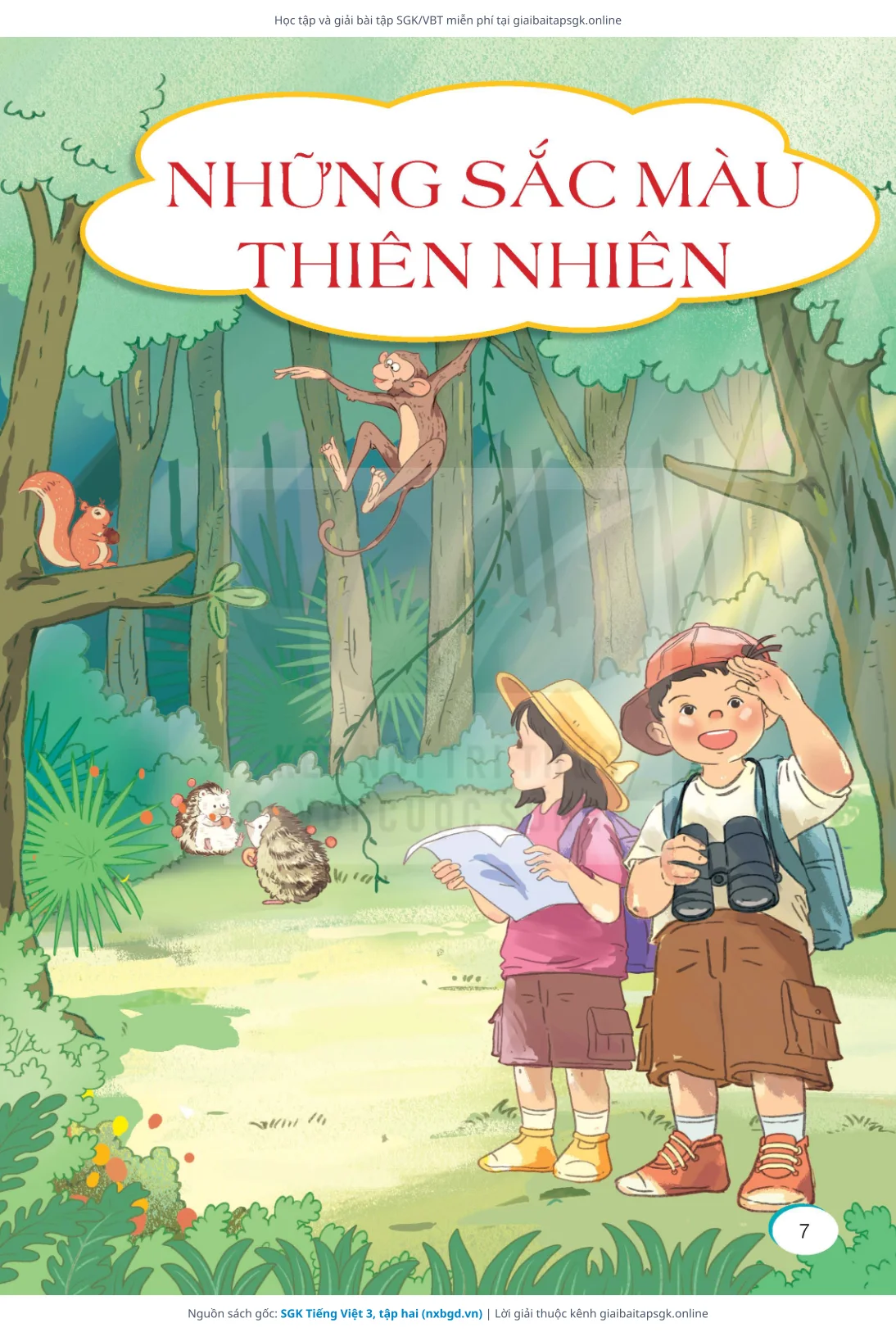 Trang 8 sách giáo khoa SGK Tiếng Việt 3, tập hai thu nhỏ