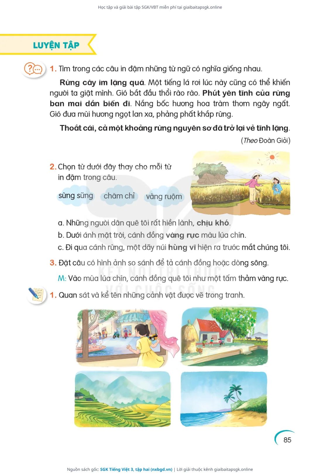 Trang 86 sách giáo khoa SGK Tiếng Việt 3, tập hai thu nhỏ