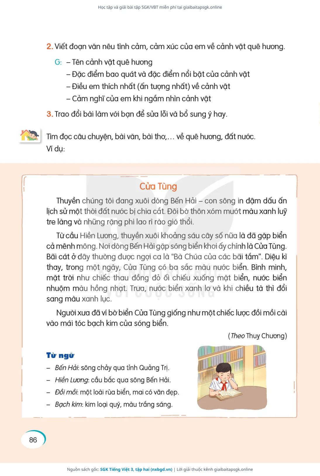 Trang 87 sách giáo khoa SGK Tiếng Việt 3, tập hai thu nhỏ