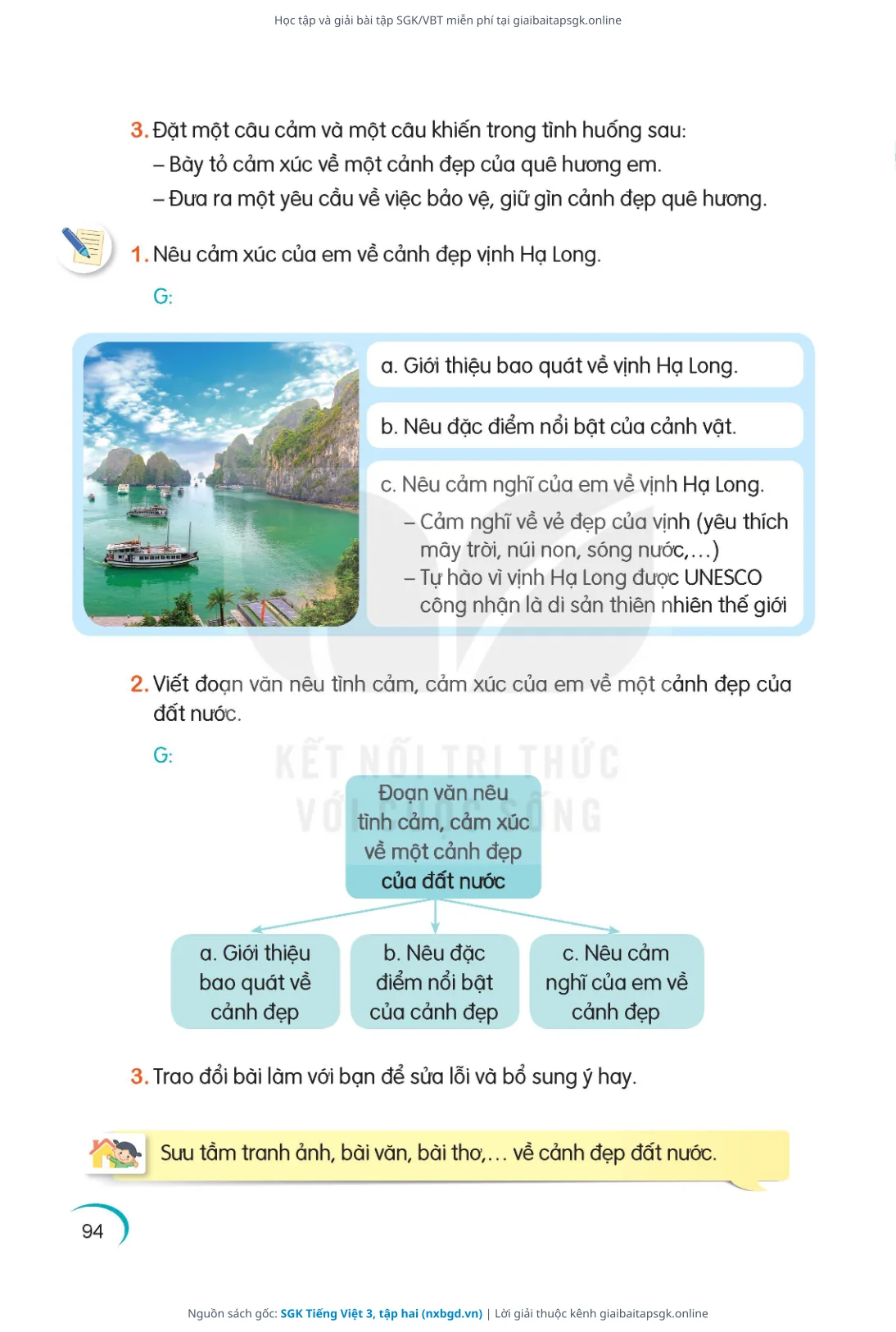 Trang 95 sách giáo khoa SGK Tiếng Việt 3, tập hai thu nhỏ