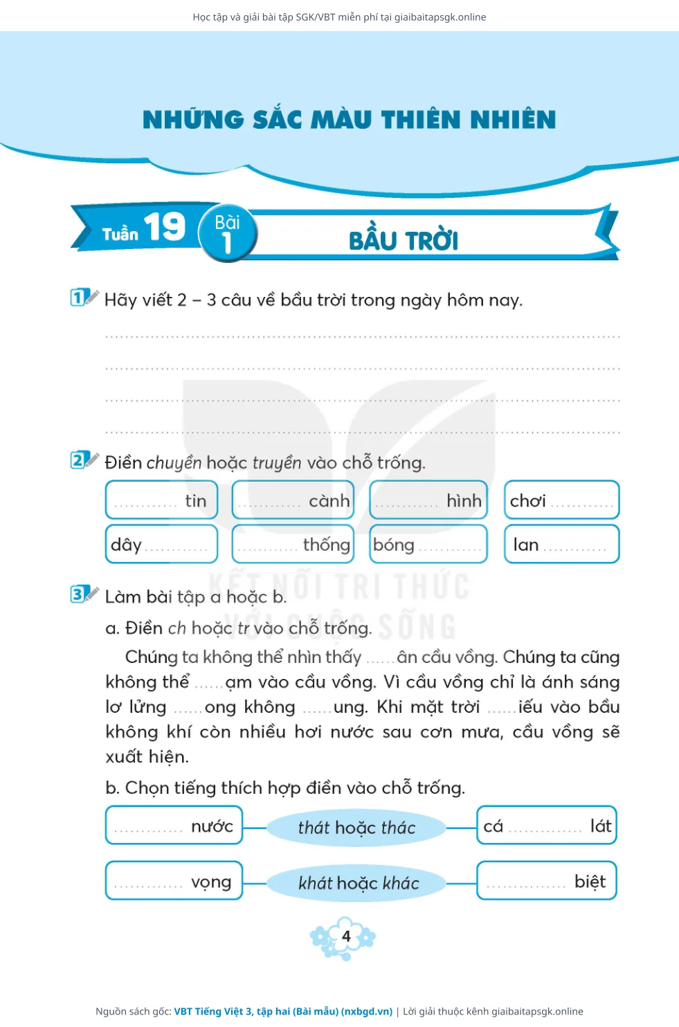 Trang 5 sách giáo khoa VBT Tiếng Việt 3, tập hai (Bài mẫu) thu nhỏ