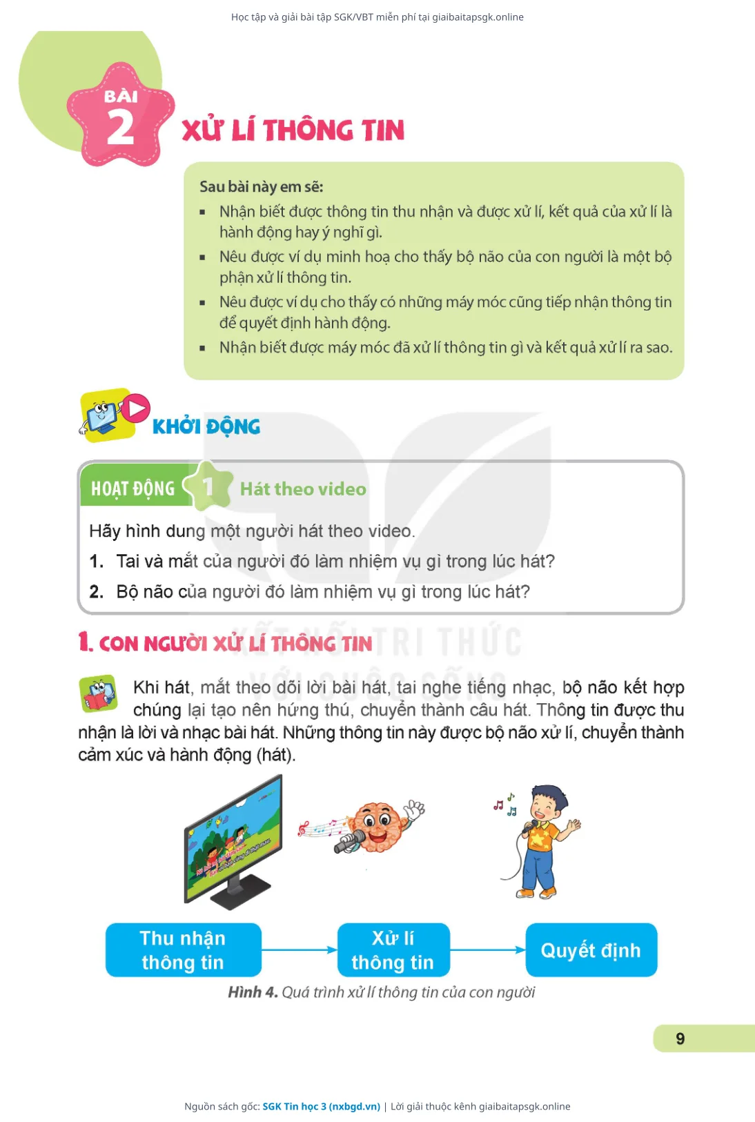 Trang 10 sách giáo khoa SGK Tin học 3 thu nhỏ