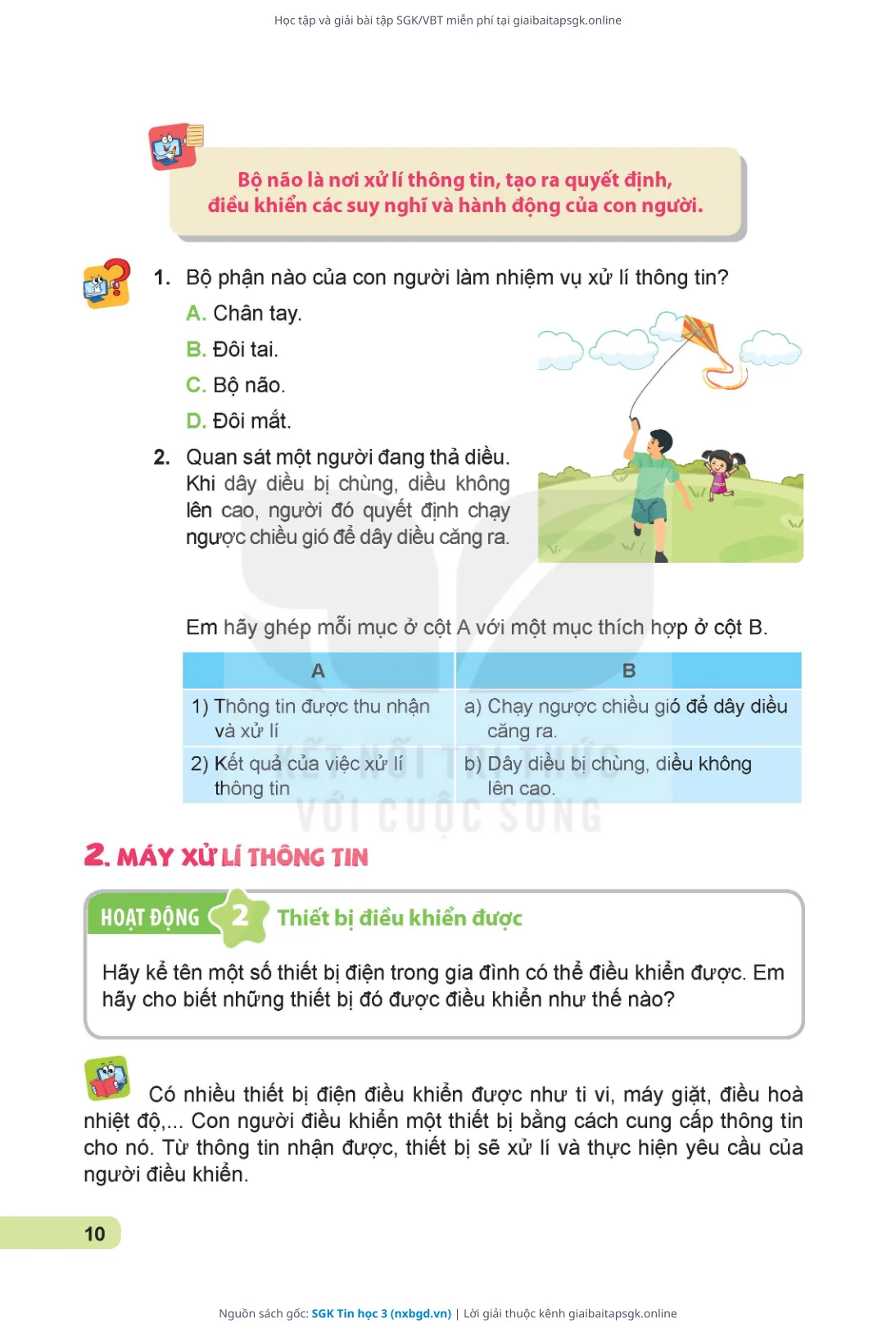 Trang 11 sách giáo khoa SGK Tin học 3 thu nhỏ