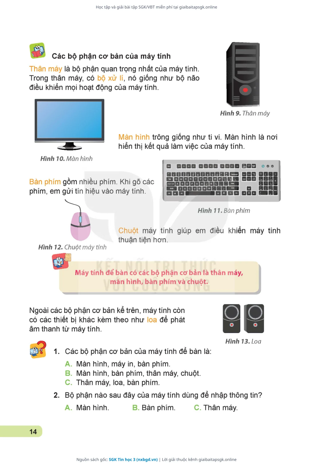 Trang 15 sách giáo khoa SGK Tin học 3 thu nhỏ