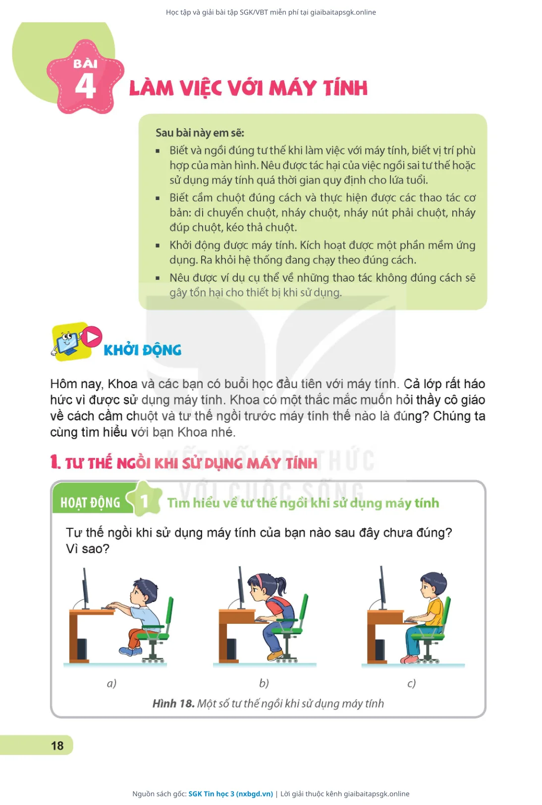 Trang 19 sách giáo khoa SGK Tin học 3 thu nhỏ