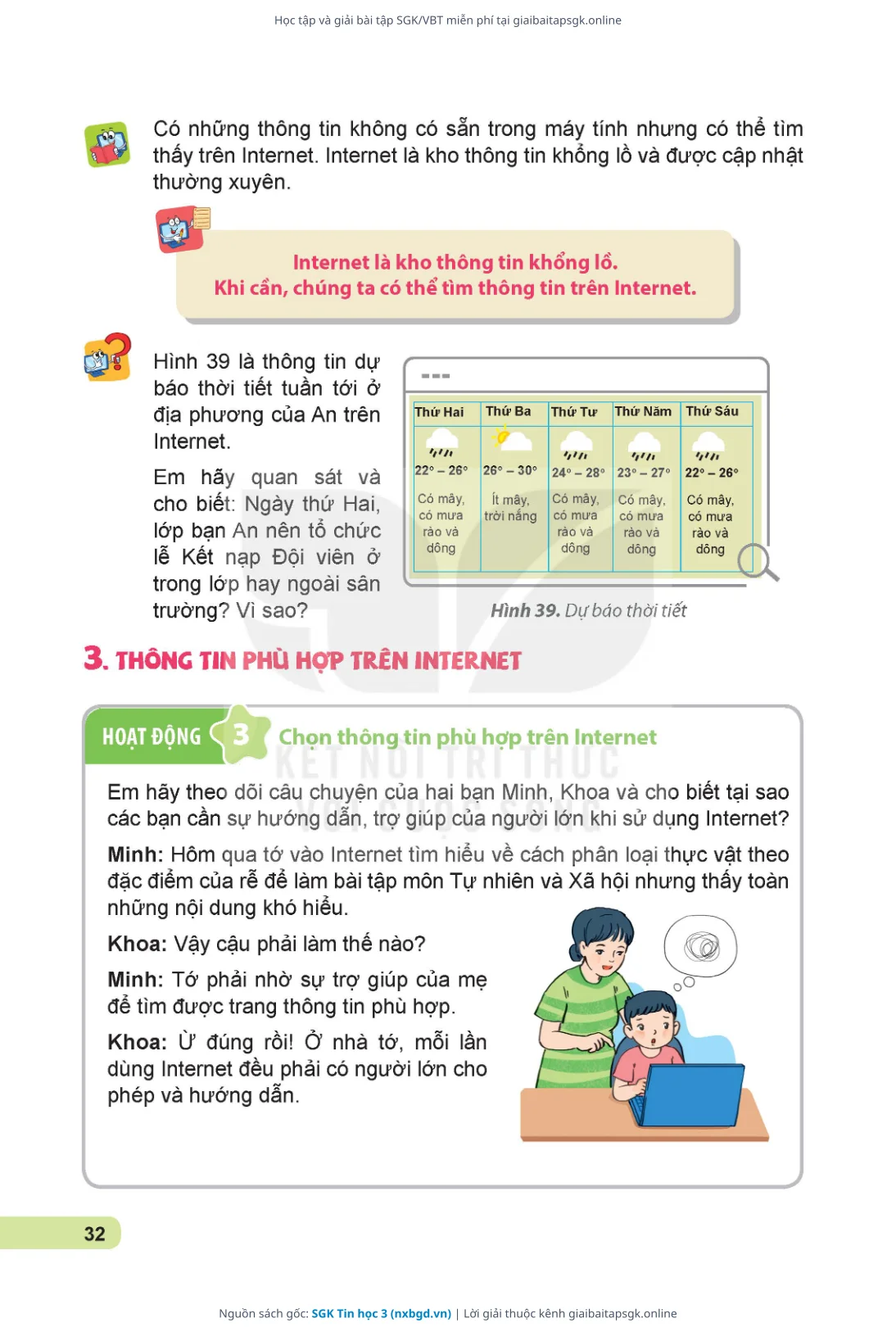 Trang 33 sách giáo khoa SGK Tin học 3 thu nhỏ