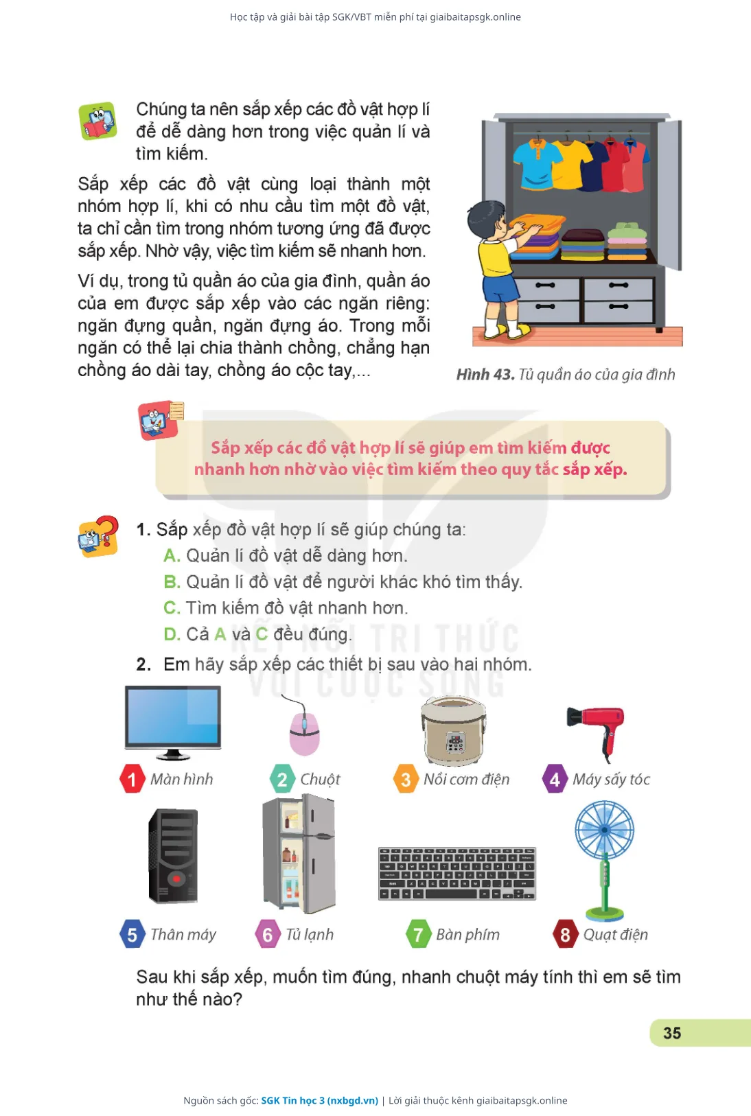 Trang 36 sách giáo khoa SGK Tin học 3 thu nhỏ