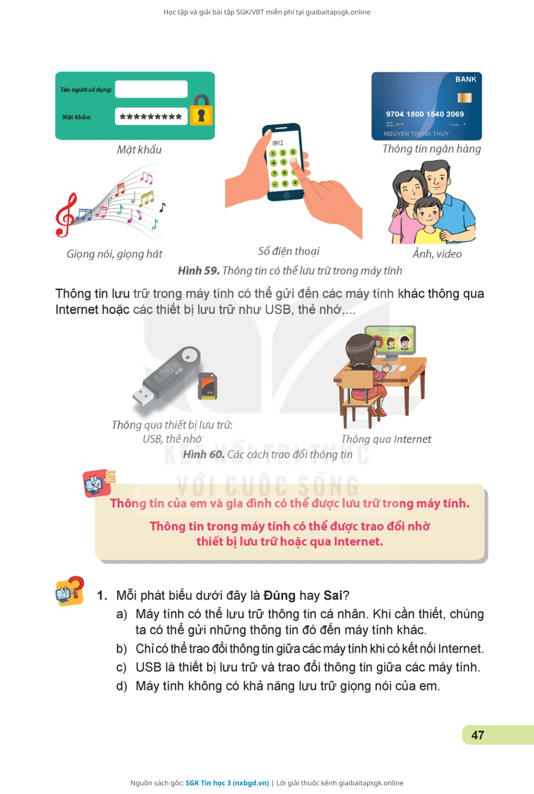Trang 48 sách giáo khoa SGK Tin học 3 thu nhỏ