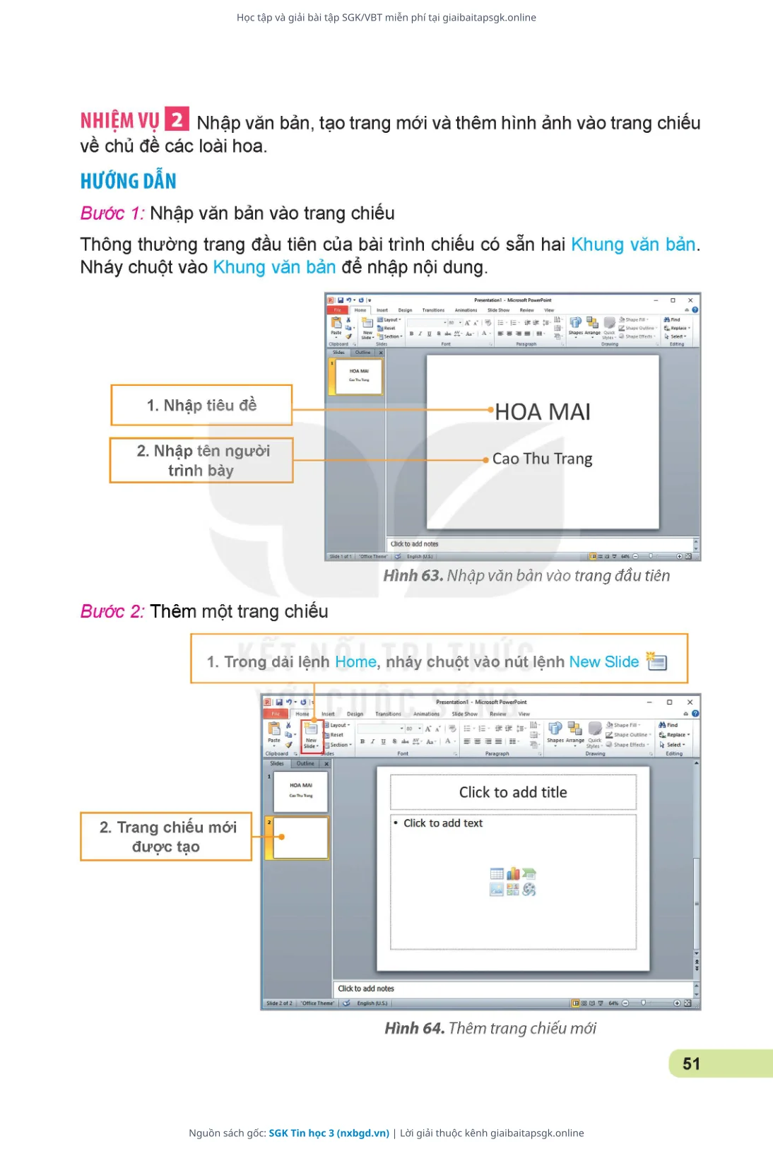 Trang 52 sách giáo khoa SGK Tin học 3 thu nhỏ