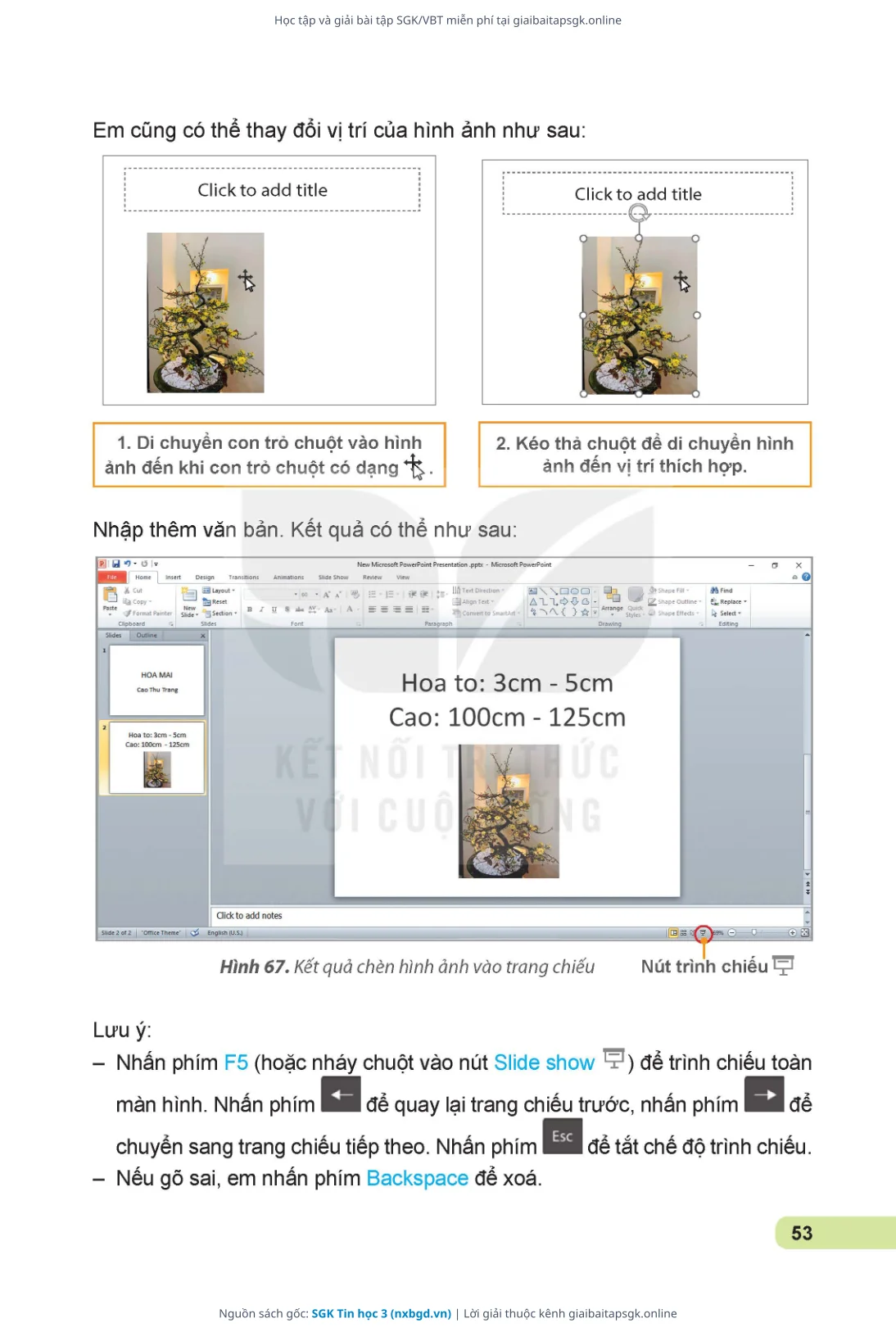 Trang 54 sách giáo khoa SGK Tin học 3 thu nhỏ