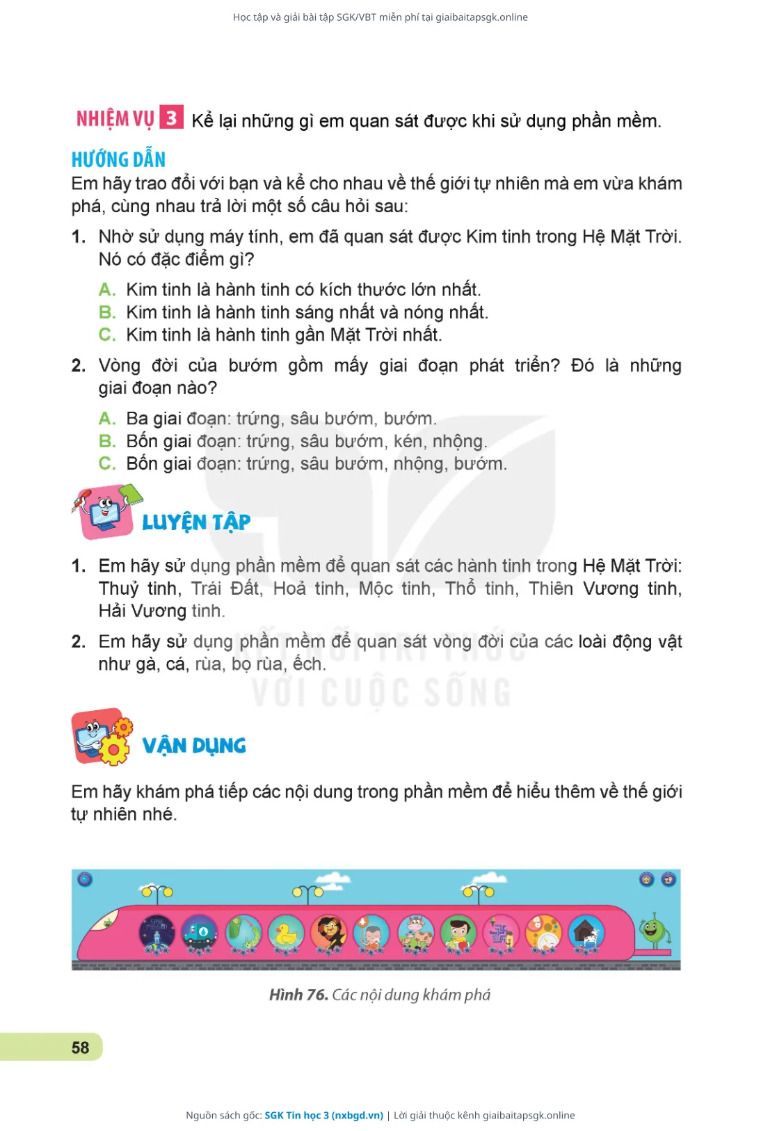 Trang 59 sách giáo khoa SGK Tin học 3 thu nhỏ