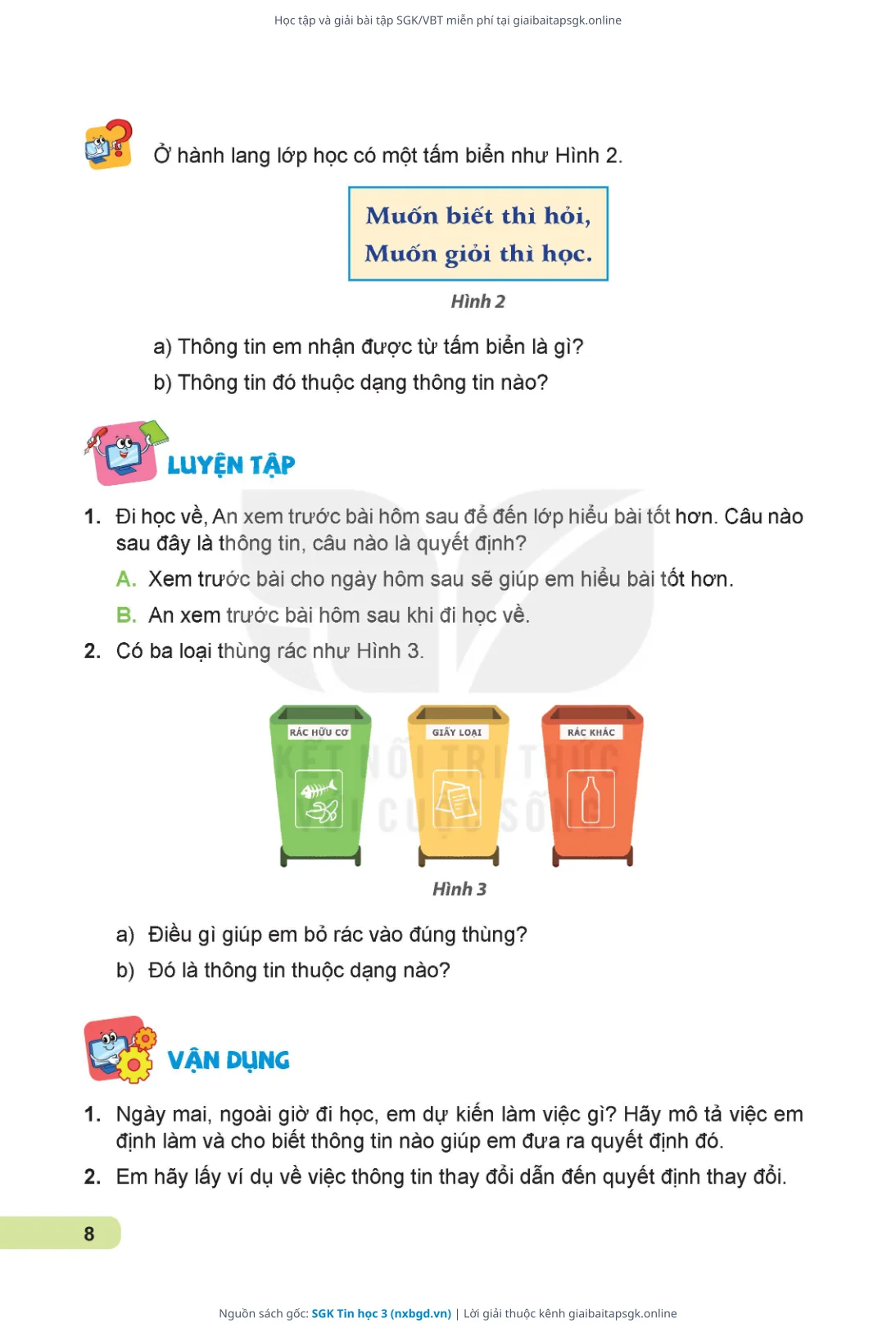 Trang 9 sách giáo khoa SGK Tin học 3 thu nhỏ