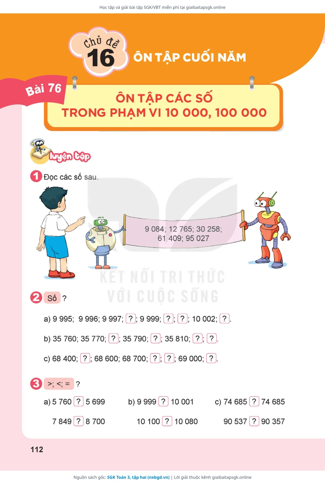 Trang 113 sách giáo khoa SGK Toán 3, tập hai thu nhỏ