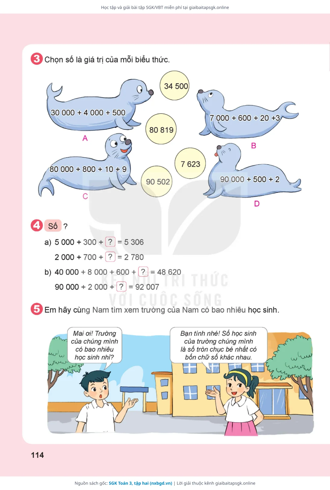 Trang 115 sách giáo khoa SGK Toán 3, tập hai thu nhỏ