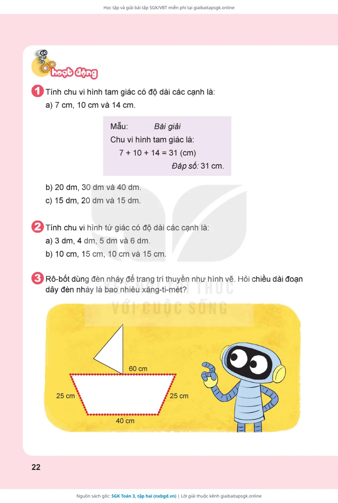 Trang 23 sách giáo khoa SGK Toán 3, tập hai thu nhỏ