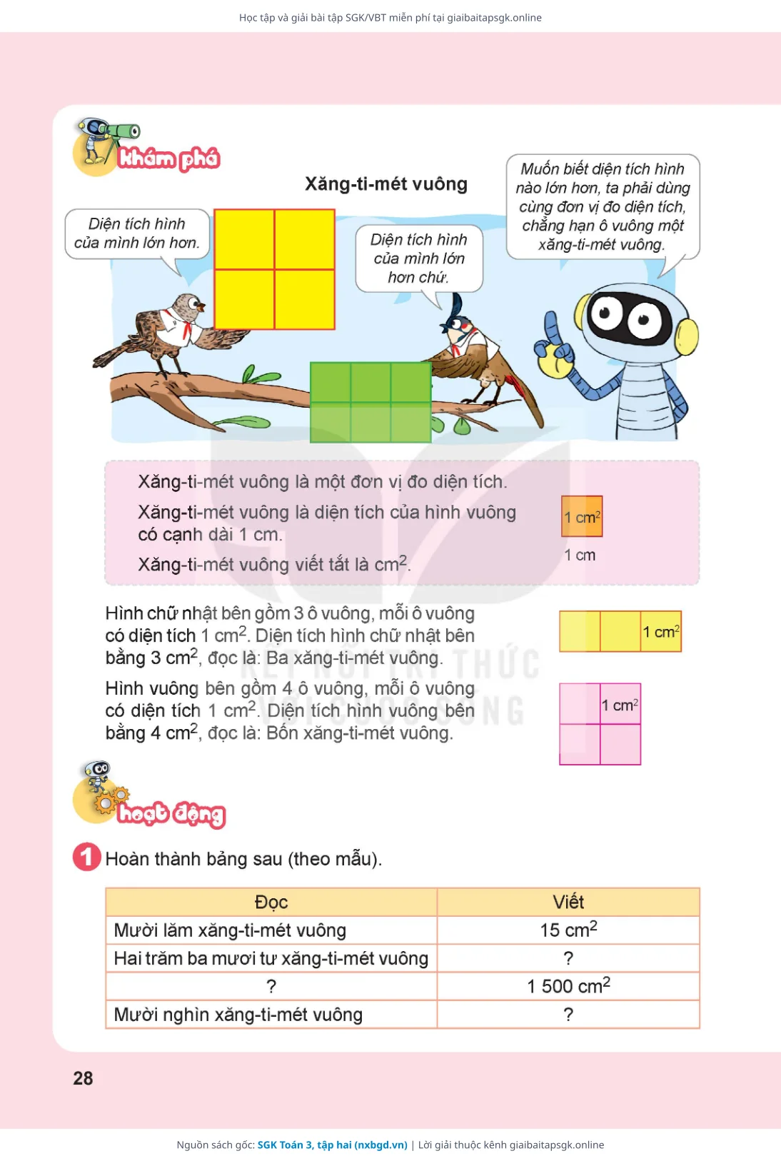 Trang 29 sách giáo khoa SGK Toán 3, tập hai thu nhỏ
