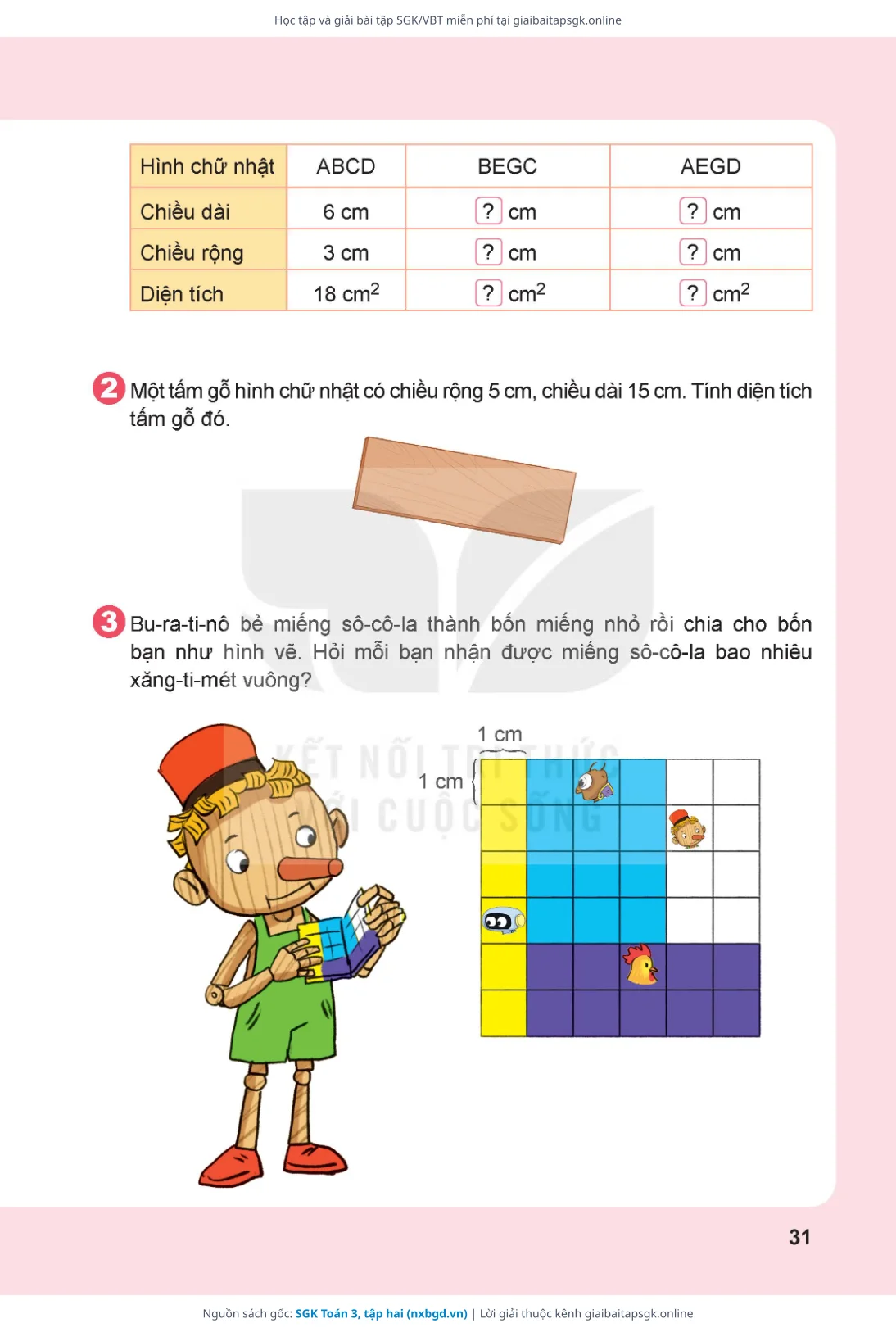 Trang 32 sách giáo khoa SGK Toán 3, tập hai thu nhỏ