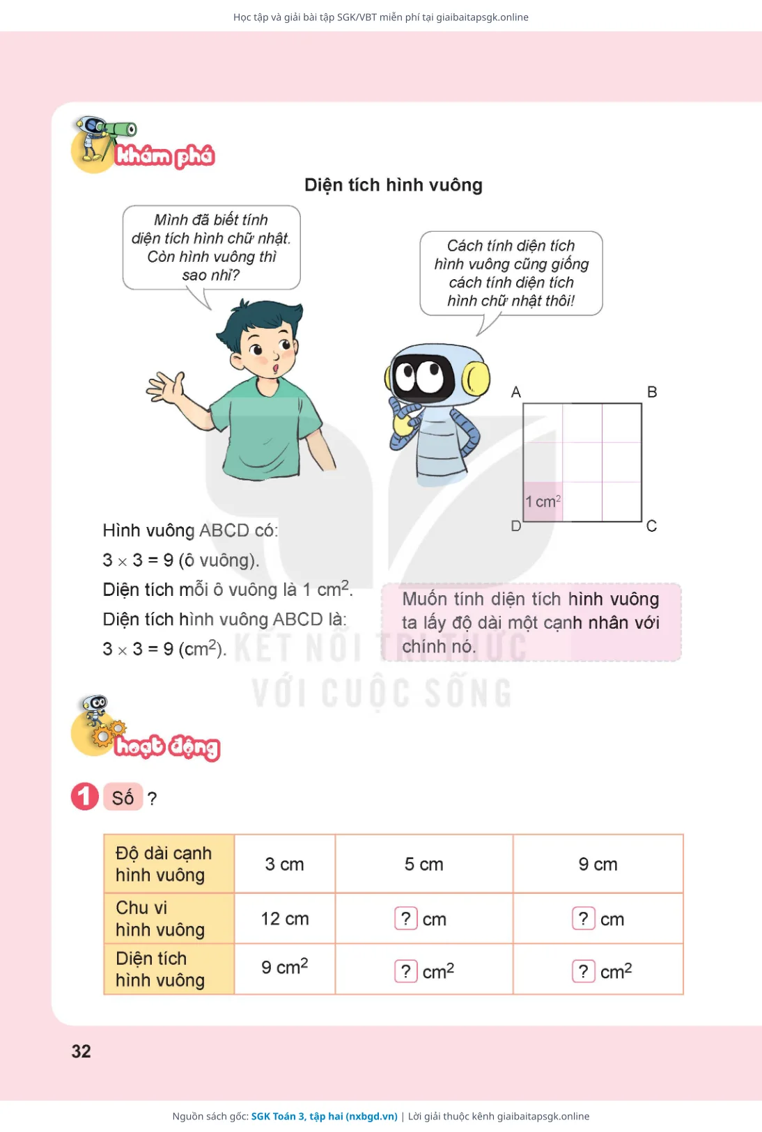 Trang 33 sách giáo khoa SGK Toán 3, tập hai thu nhỏ