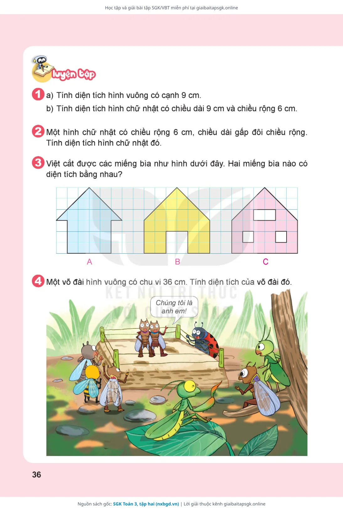 Trang 37 sách giáo khoa SGK Toán 3, tập hai thu nhỏ