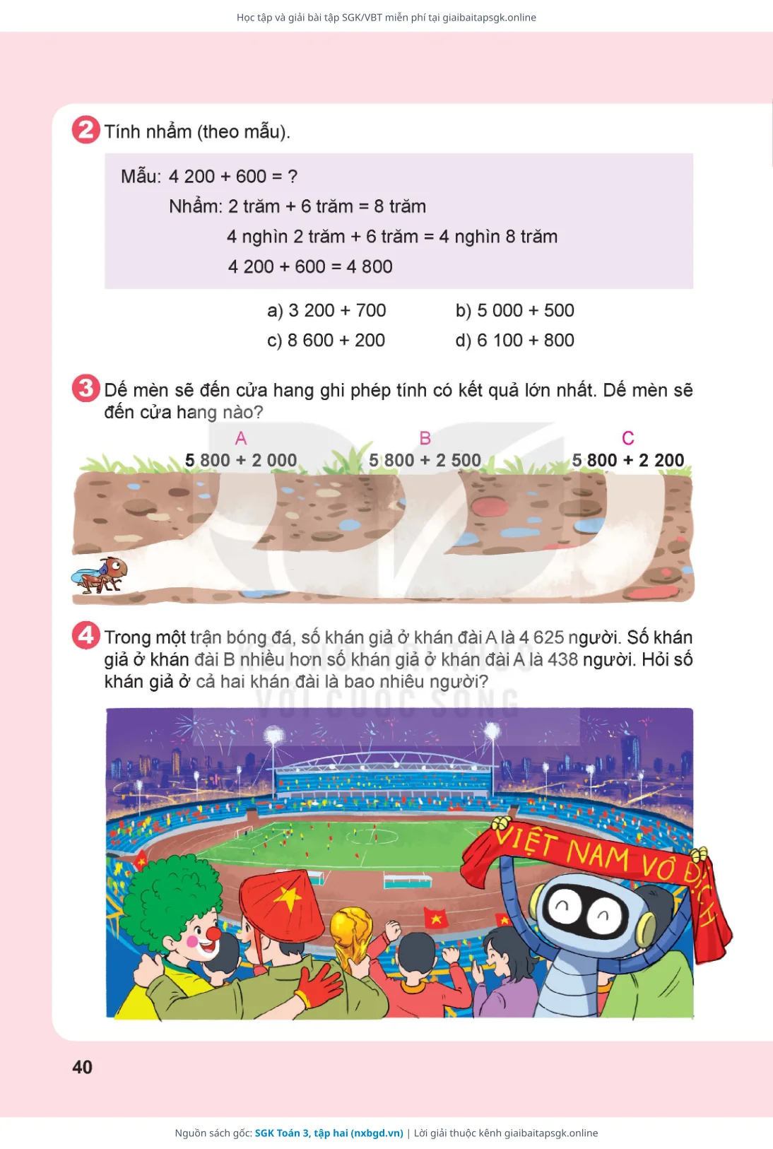 Trang 41 sách giáo khoa SGK Toán 3, tập hai thu nhỏ