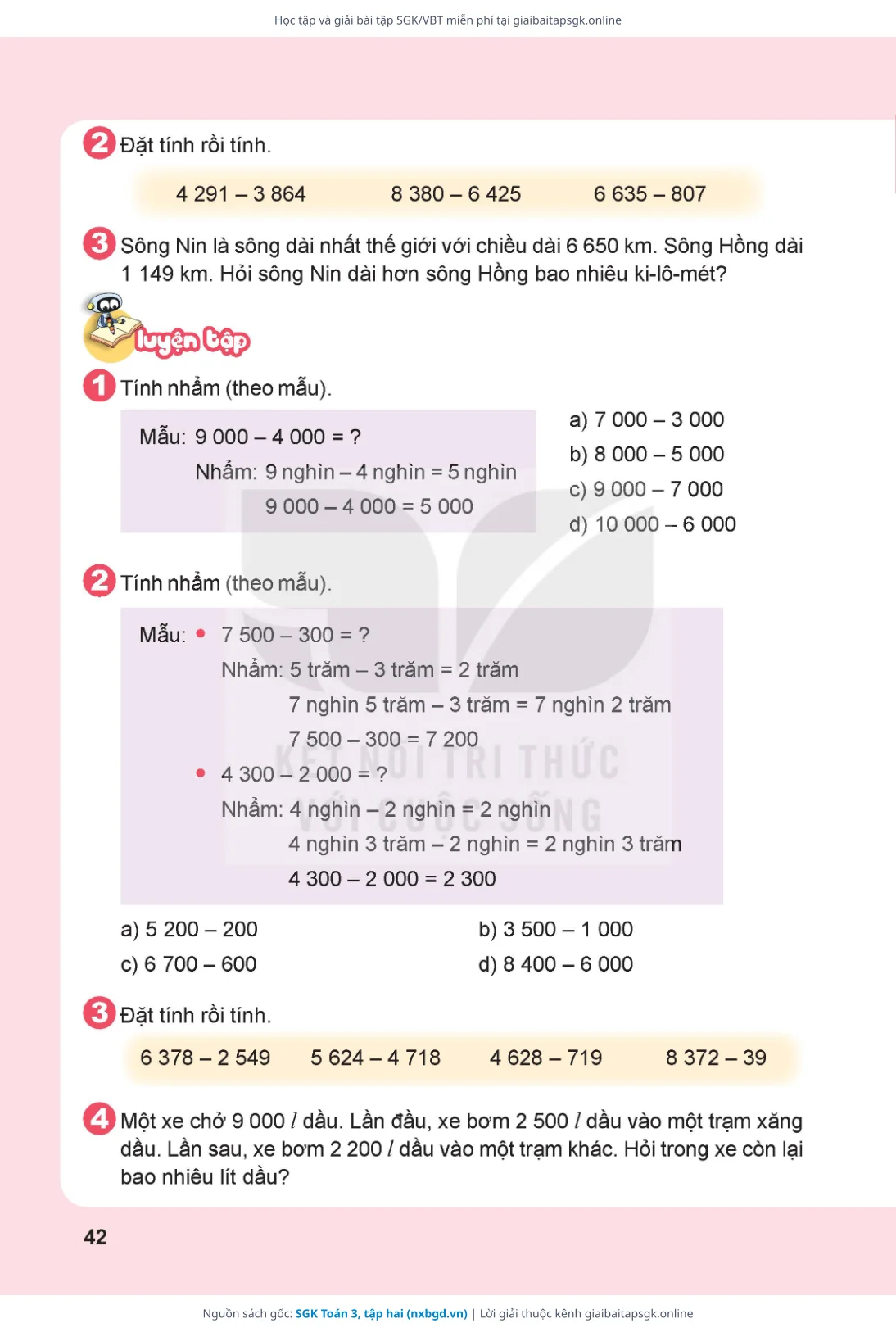Trang 43 sách giáo khoa SGK Toán 3, tập hai thu nhỏ