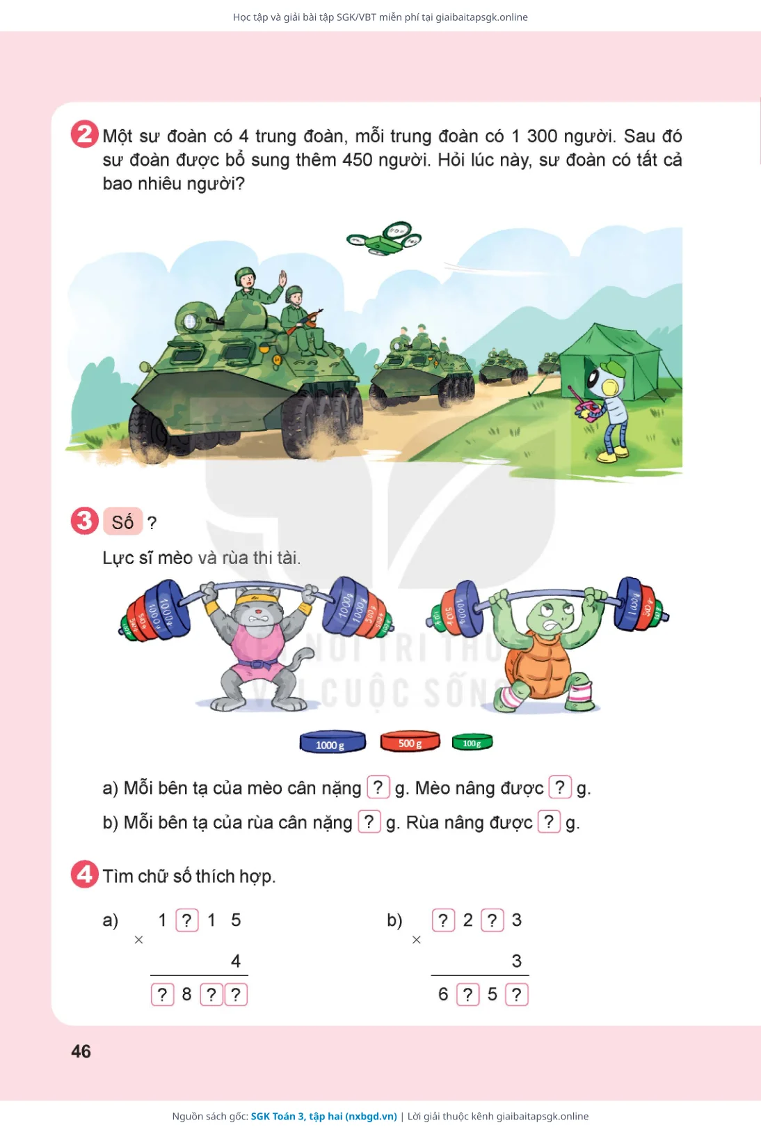 Trang 47 sách giáo khoa SGK Toán 3, tập hai thu nhỏ