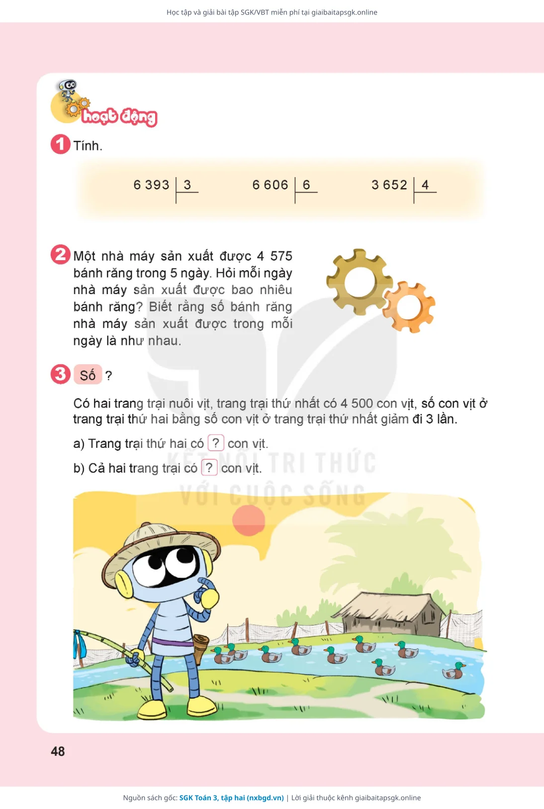 Trang 49 sách giáo khoa SGK Toán 3, tập hai thu nhỏ