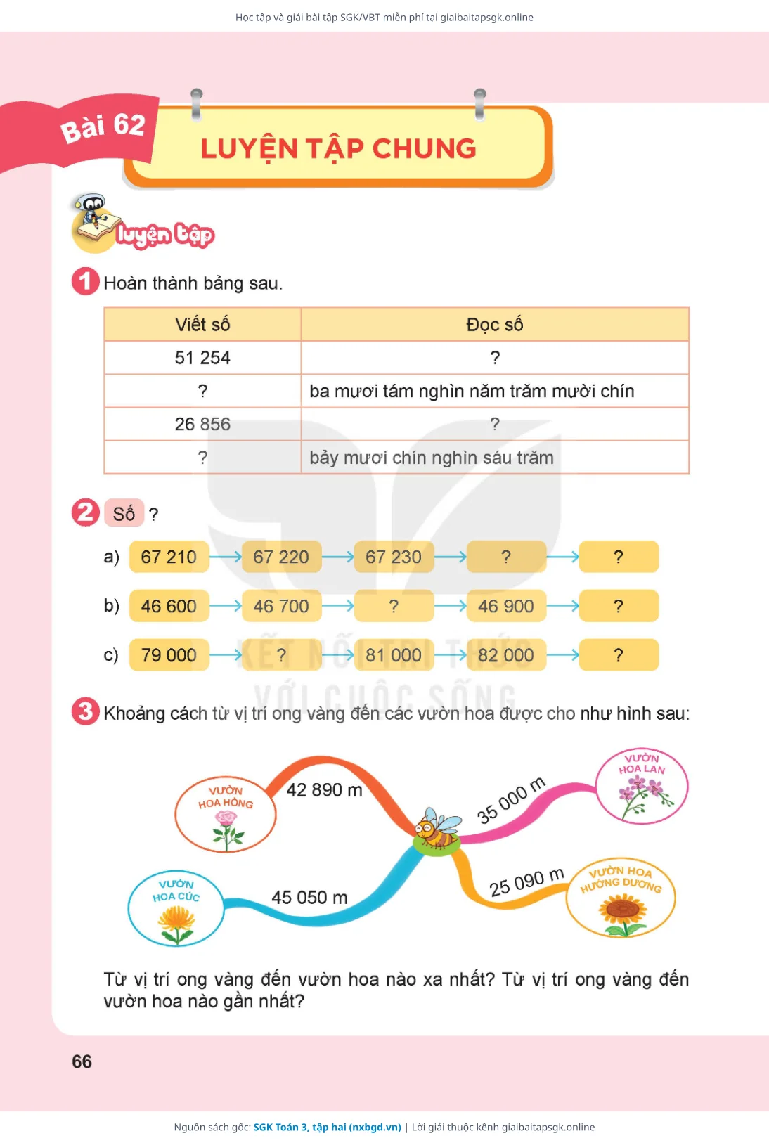 Trang 67 sách giáo khoa SGK Toán 3, tập hai thu nhỏ